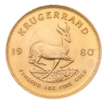 1980 1oz South Africa Krugerrand Coin