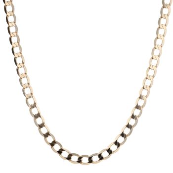 9ct Yellow Gold Curb Chain 20"