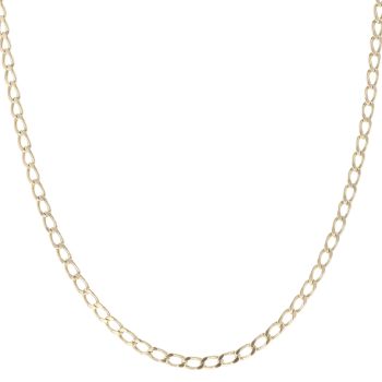 9ct Yellow Gold Curb Chain 18"