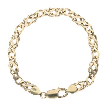 9ct Yellow Gold Celtic Bracelet 7"
