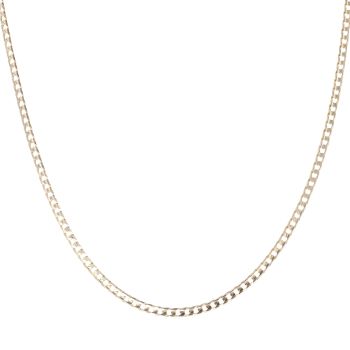 9ct Yellow Gold Curb Chain 18"