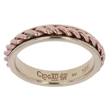 9ct Yellow and Rose Gold Clogau Wedding Band 3.7mm