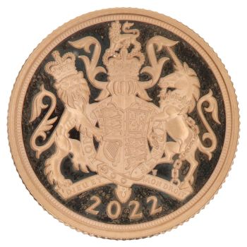 2022 Elizabeth II Fifth Portrait UK Full Sovereign Coin