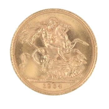 1964 Elizabeth II Full Sovereign Coin