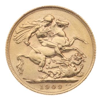 1909 Edward VII Full Sovereign Coin