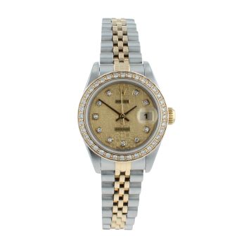 Rolex Custom Datejust Pre Owned Watch Ref 79173