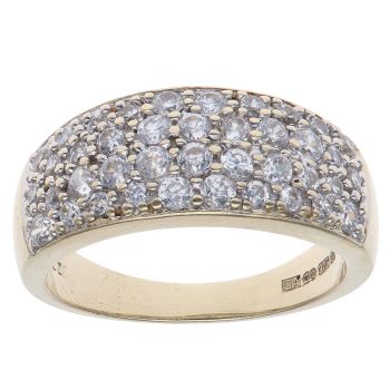 9ct Yellow Gold Cubic Zirconia Fancy Ring
