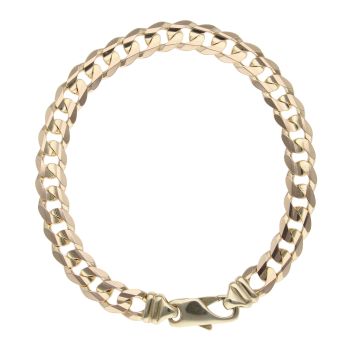 9ct Yellow Gold Curb Bracelet 7.5"