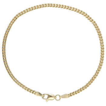 18ct Yellow Gold Foxtail Bracelet 7.5"