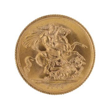 1968 Elizabeth II First Portrait UK Full Sovereign Coin
