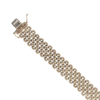 9ct Yellow Gold Fancy Bracelet 7.5"