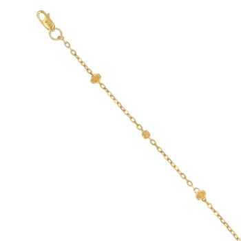 22ct Yellow Gold Junction Bead Bracelet 7"