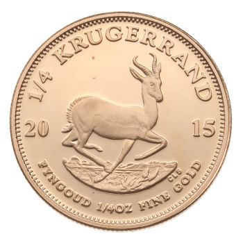 2015 1/4oz South Africa Krugerrand Coin Boxed with Proof