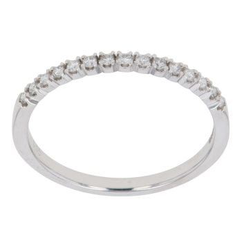 9ct White Gold 0.15ct Brilliant Cut Diamond Eternity Ring