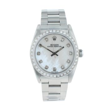 Rolex Custom Oyster Perpetual Pre Owned Watch Ref 67480