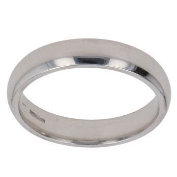 18ct White Gold Plain 4.2mm Wedding Band