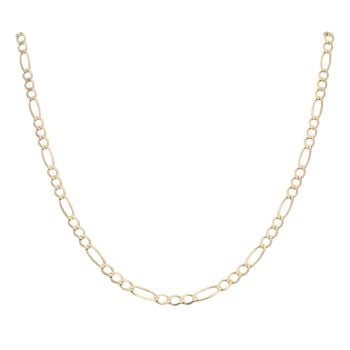 9ct Yellow Gold Figaro Chain 18"
