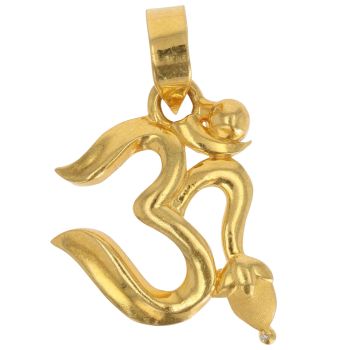 22ct Yellow Gold Fancy Om Pendant