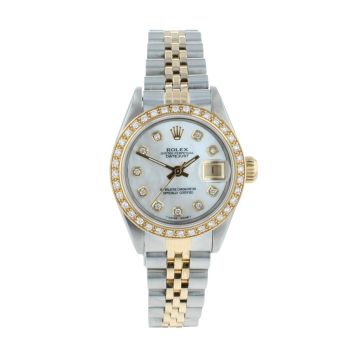 Rolex Custom Datejust Pre Owned Watch Ref 69173