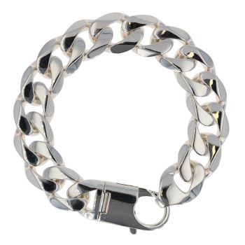 Sterling Silver Curb Bracelet 9"
