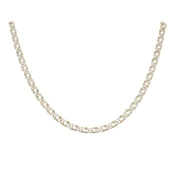 9ct Yellow and White Gold Fancy Chain 18"