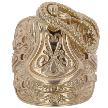 9ct Yellow Gold Saddle Ring