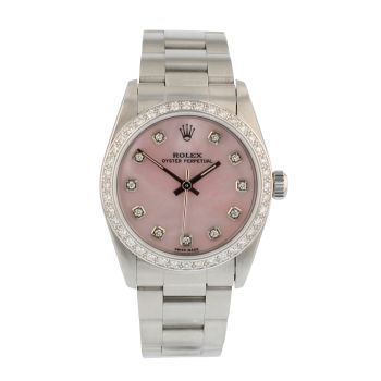 Rolex Custom Oyster Perpetual Pre Owned Watch Ref 67480