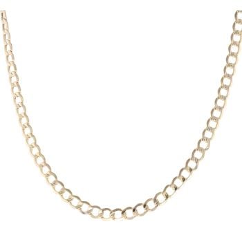 9ct Yellow Gold Curb Chain 22"
