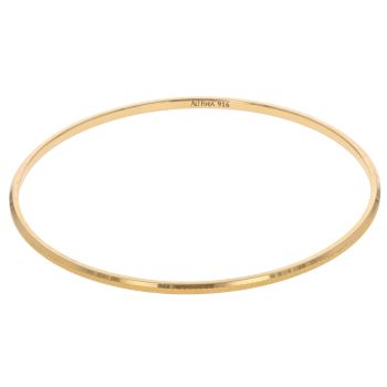 22ct Yellow Gold Diamond Cut Patterned Bangle