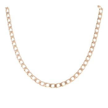 9ct Yellow Gold Curb Chain 18"