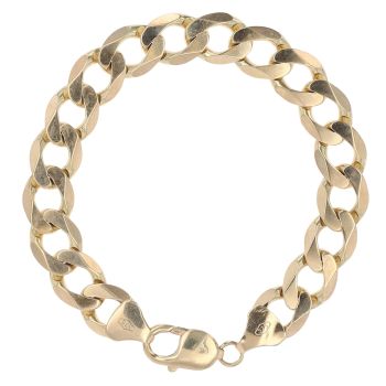 9ct Yellow Gold Curb Bracelet 8.5"