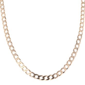 9ct Yellow Gold Curb Chain 22"