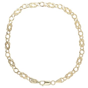 9ct Yellow Gold Celtic Bracelet 9"