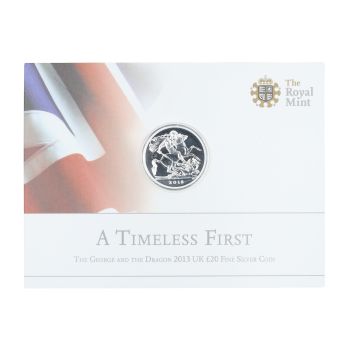 2013 Elizabeth II Fourth Portrait Brilliant Uncirculated Sealed UK Twenty Pound Coin