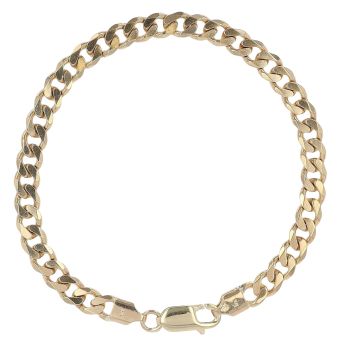 9ct Yellow Gold Curb Bracelet 7.5"