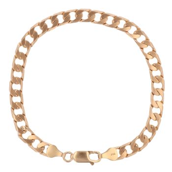 9ct Yellow Gold Curb Bracelet 8"