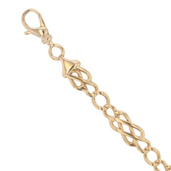 9ct Yellow Gold Celtic Bracelet 8"