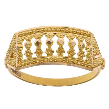 22ct Yellow Gold Filigree Half Band Ring