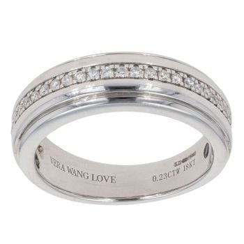 18ct White Gold 0.23ct Brilliant Cut Diamond Fancy Vera Wang Ring