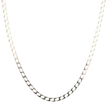 9ct Yellow Gold Square Curb Chain 18"