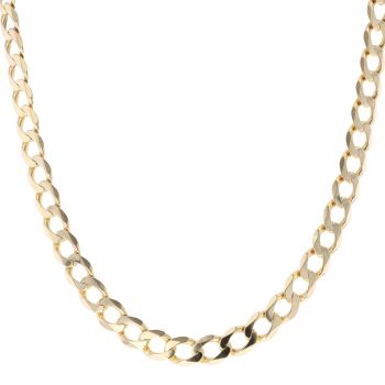 9ct Yellow Gold Curb Chain 22"