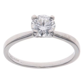 Platinum 1.09ct Brilliant Cut Lab Grown Diamond Solitaire Ring