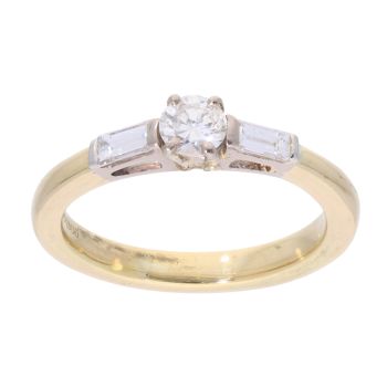 18ct Yellow Gold 0.50ct Diamond Solitaire Ring