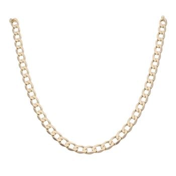 9ct Yellow Gold Curb Chain 20"
