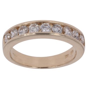 14ct Yellow Gold 1.00ct Brilliant Cut Diamond Eternity Ring