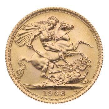 1968 Elizabeth II Full Sovereign Coin