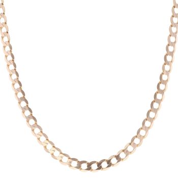 9ct Yellow Gold Curb Chain 22"