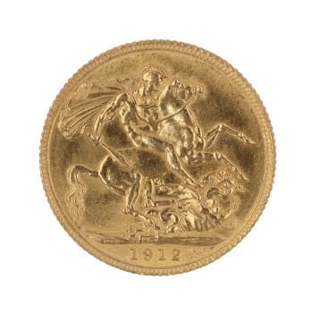 1912 George V Full Sovereign Coin