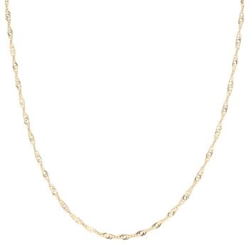 9ct Yellow Gold Twist Chain 24"