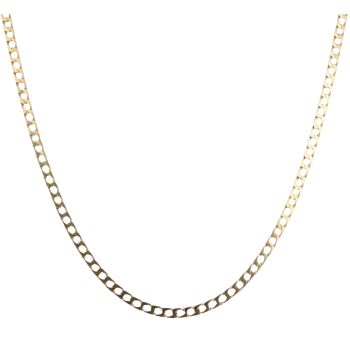 9ct Yellow Gold Curb Chain 18"